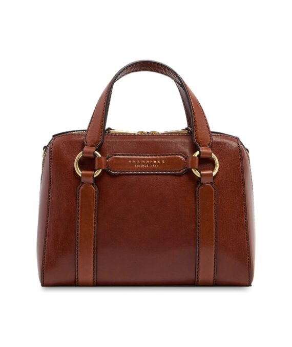 Borsa a mano in pelle con tracolla removibile