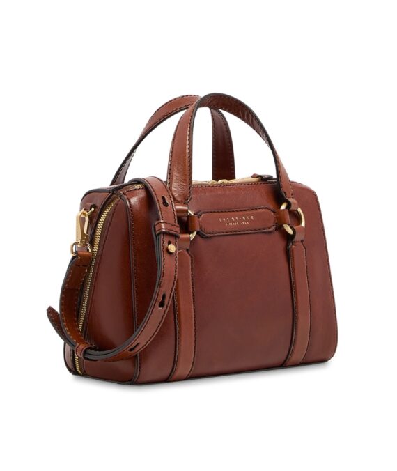 Borsa a mano in pelle con tracolla removibile