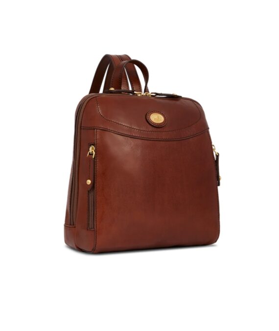 Zaino donna pelle piccolo con tasca frontale