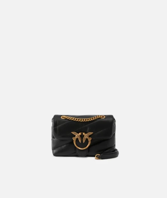 Borsa a tracolla piccola Baby Love Bag Puff in nappa trapuntata