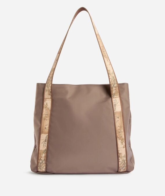 Borsa shopper Whisper Nylon color grigio roccia