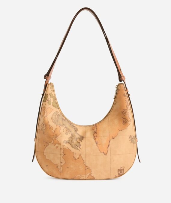 Borsa a tracolla Geo Classic a mezzaluna larga