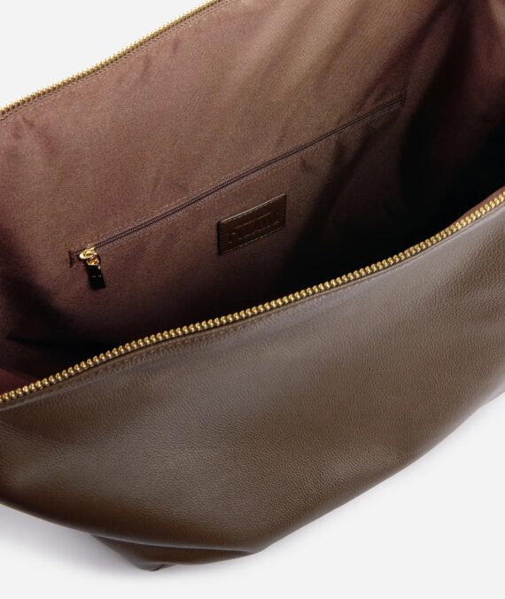 Borsa a tracolla morbida in pelle Montana Sequoia