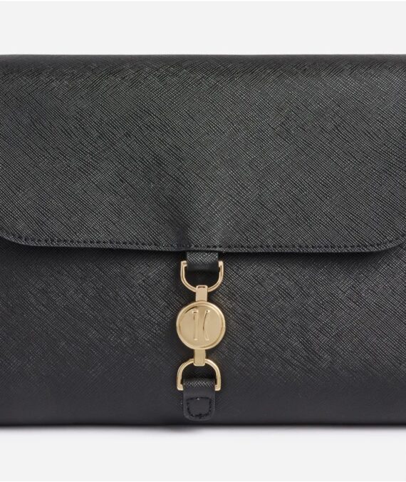 Borsa a tracolla Golden Coin Messenger nera