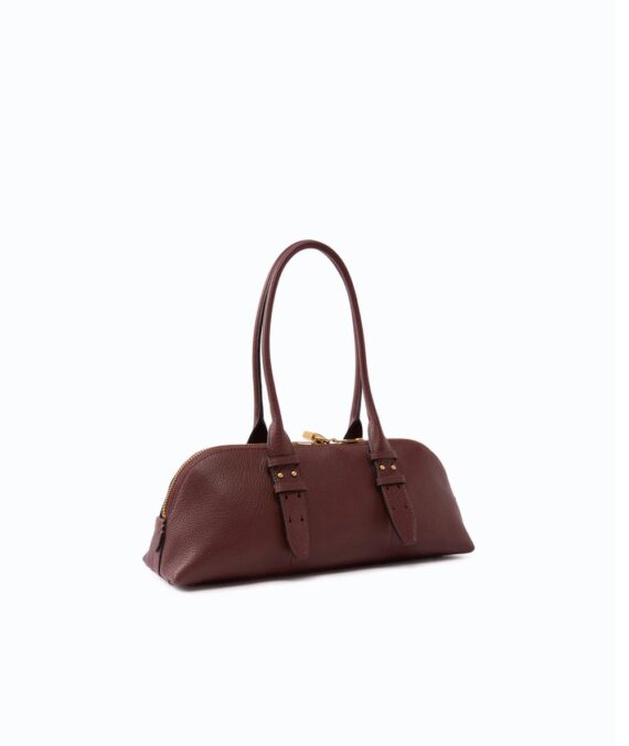 Borsa a spalla grande Escape Bag Horizontal in pelle fiore