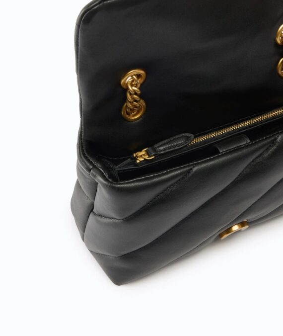 Borsa a tracolla Mini Love Bag Puff con fibbia gioiello