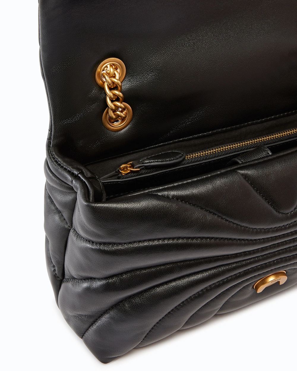 Borsa a tracolla grande Love Bag Puff trapunta farfalla - immagine 4