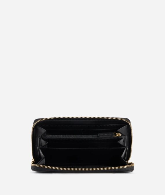 Portafoglio West City con cerniera, colore nero