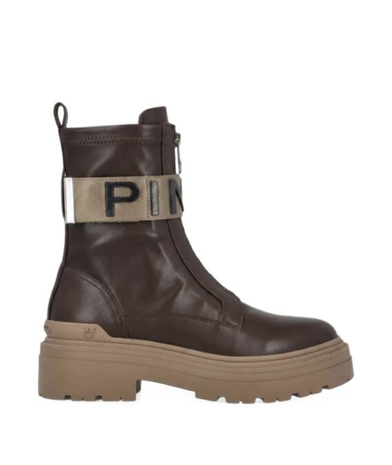 Stivali alla caviglia in pelle pinko